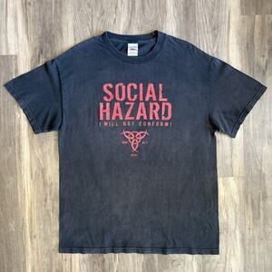 Vintage Sun Faded Gradient T-Shirt Size L Men's Black WIP Jesus Tee